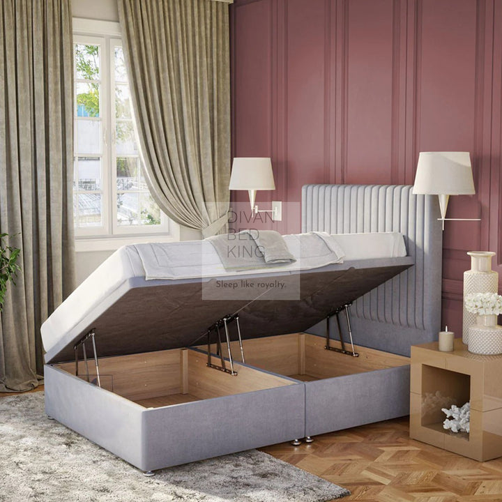 Darian Alexis Luxury Ottoman Divan Bed with Floor Standing Headboard Option