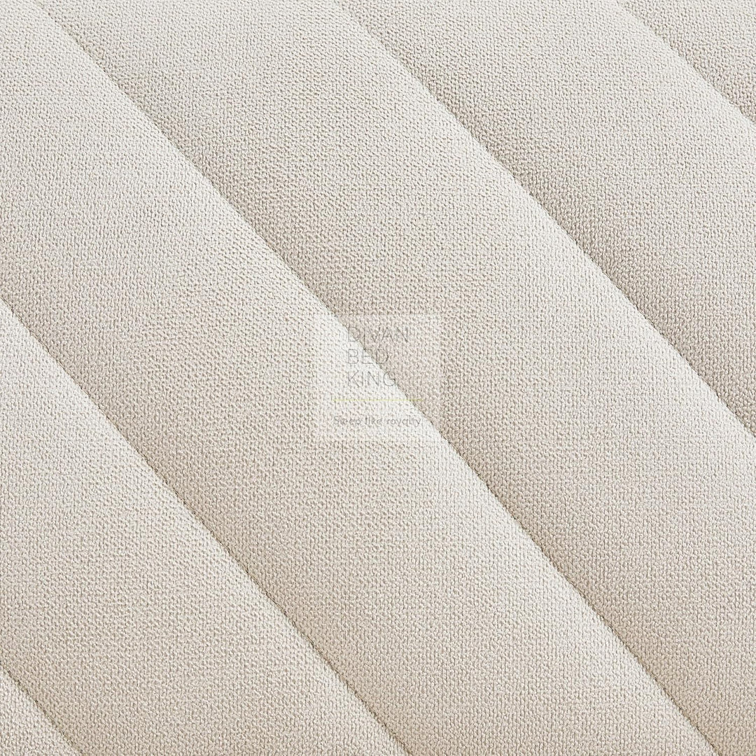 Lucca Soft Beige Brushed Cotton 2 in 1 Convertible Daybed Sofa Bed Couch