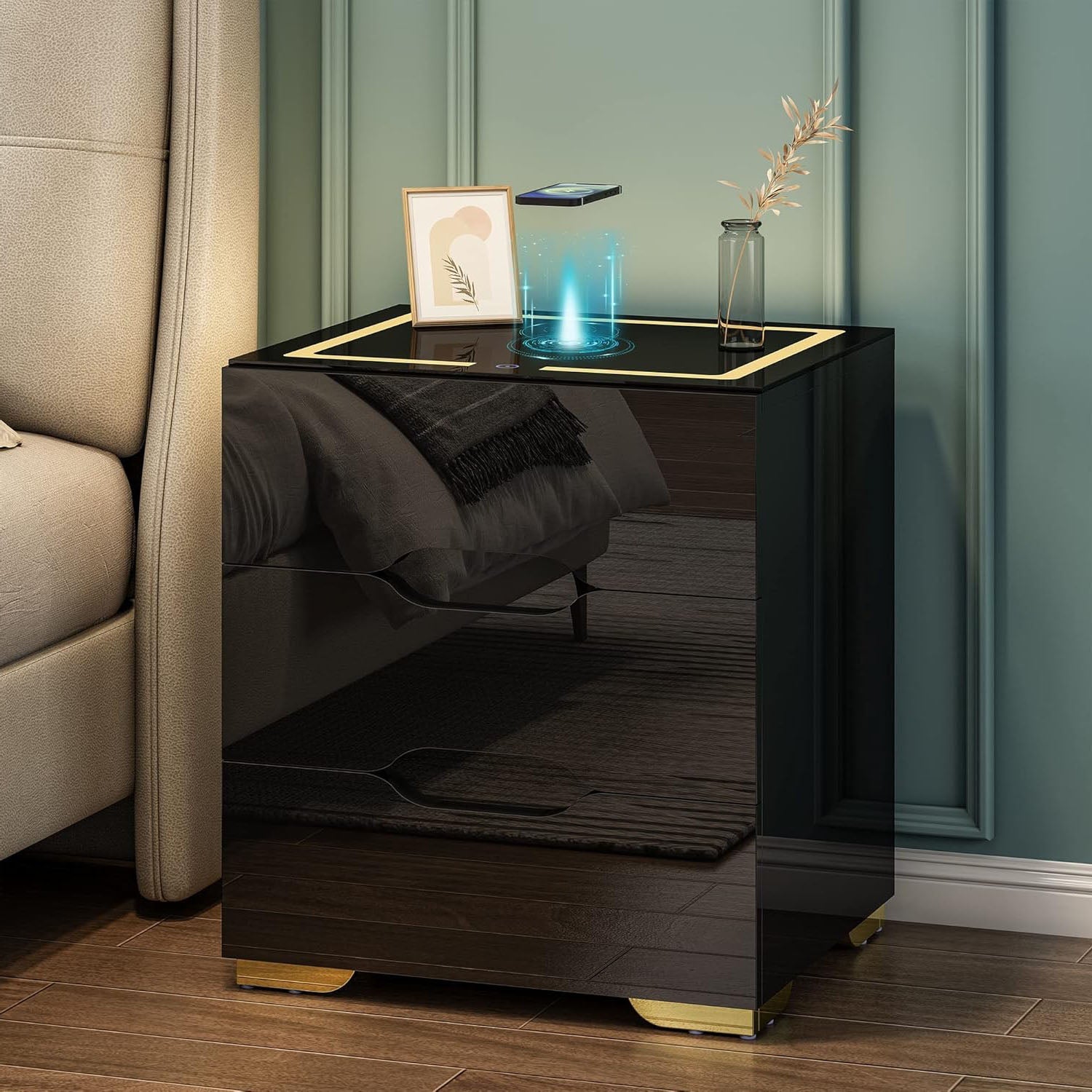 High Gloss Bedside Tables