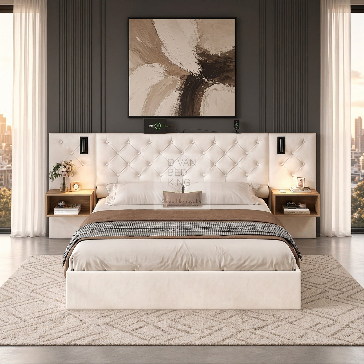 Smart Beds - Charging Stations, LED Lights & More