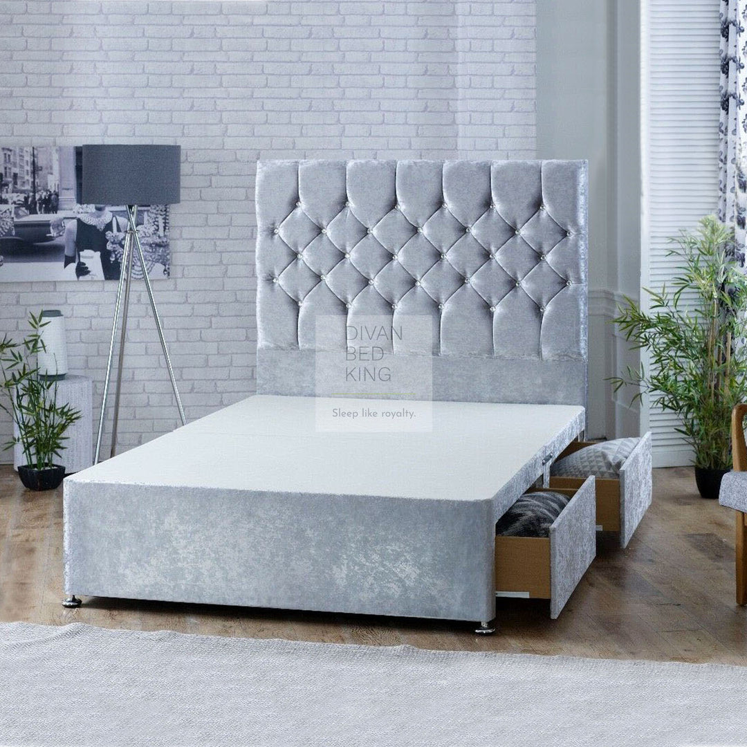 Cornelius Crushed Velvet Divan Bed Base