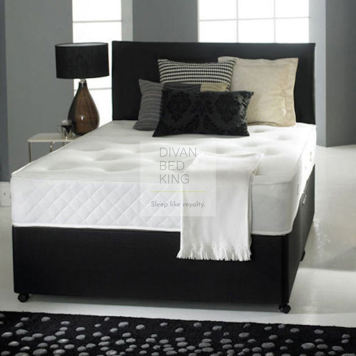 Hudson Divan Bed Set with Orthopaedic Spring Memory Foam Mattress Option