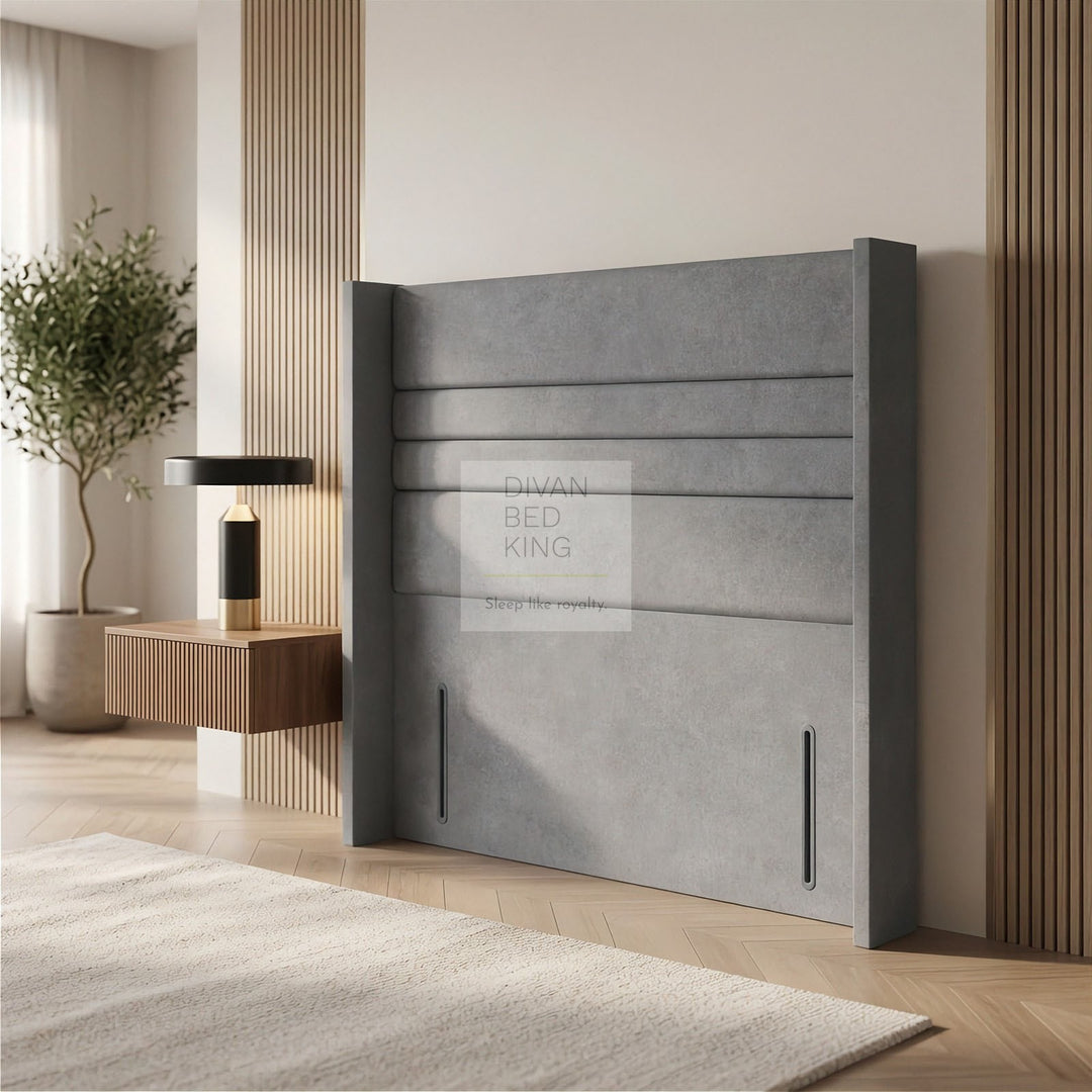 Jacobson Wing Luxury Brushed Cotton Floor Standing Divan Headboard