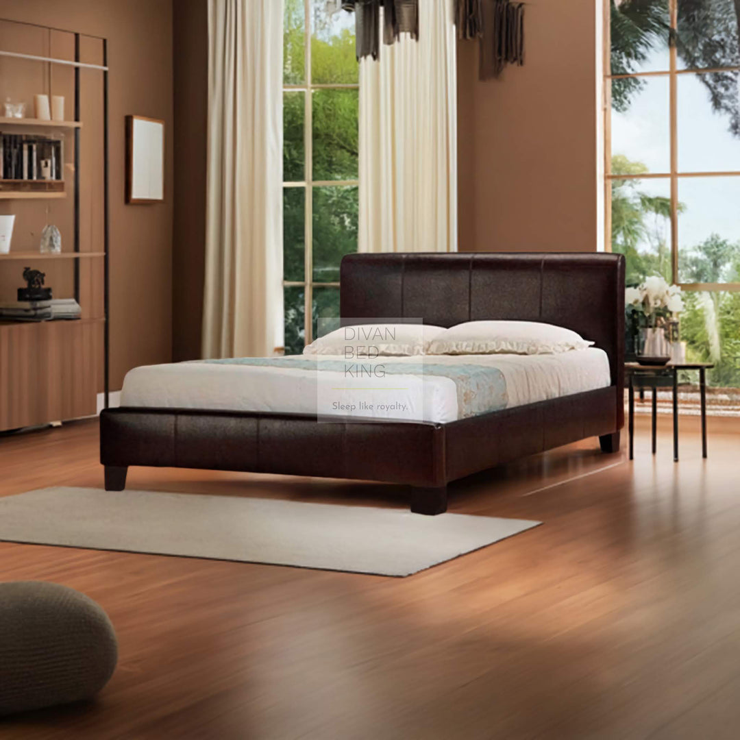 Lucia Modern Italian Designer Leather Bed