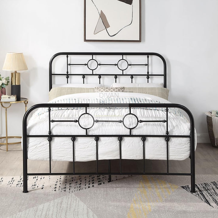 Bautista Black Metal Bed Frame