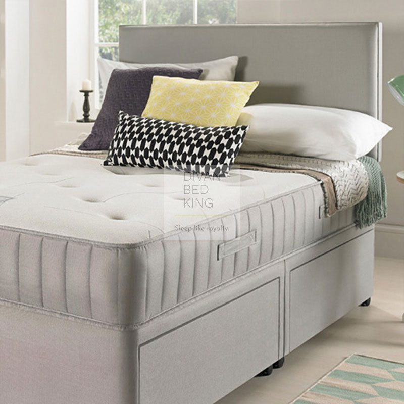 Egerton Divan Bed Set with Spring Memory Foam Mattress Option