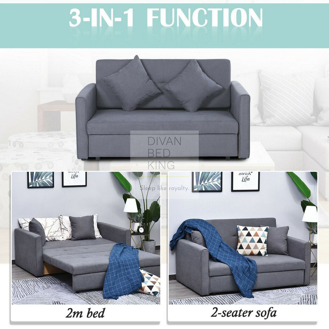 Ramiro 3 in 1 Sofa Bed 2 or 3 Seater with Storage