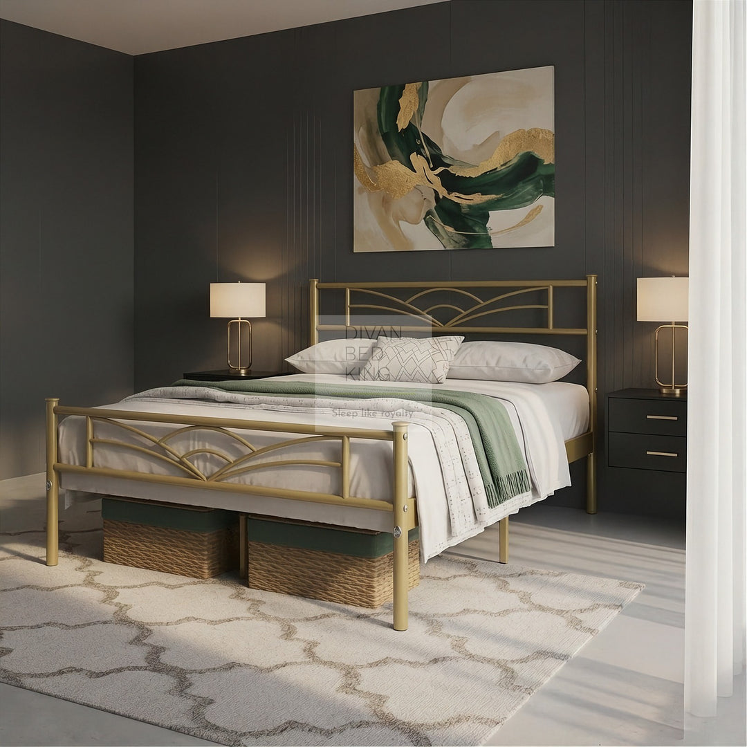 Georgia Gold Metal Bed Frame