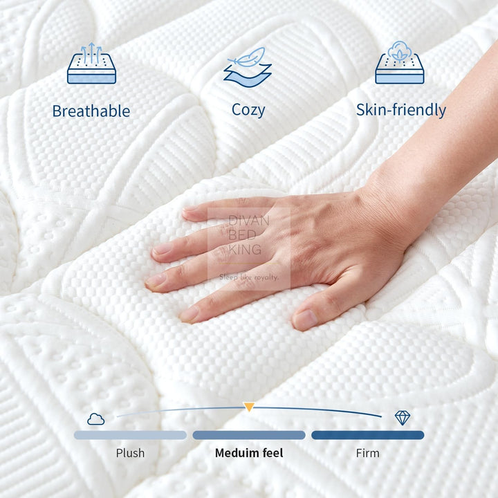 3000 Pocket Spring TENCEL™ Box Top Pillow Top Memory Foam Mattress