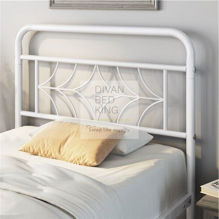 Vector White Metal Bed Frame