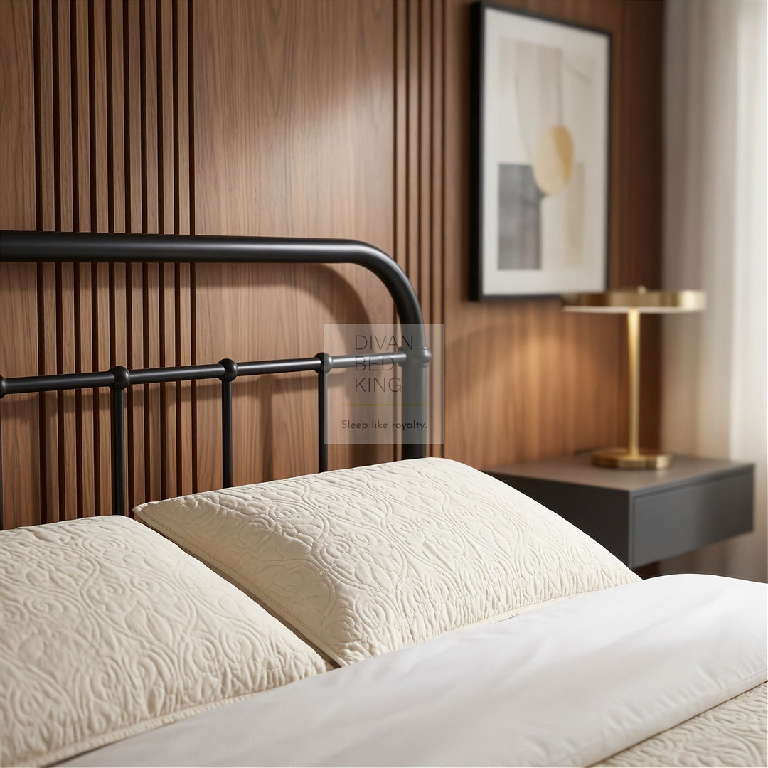 Regent Black Metal Hospital Style Bed Frame