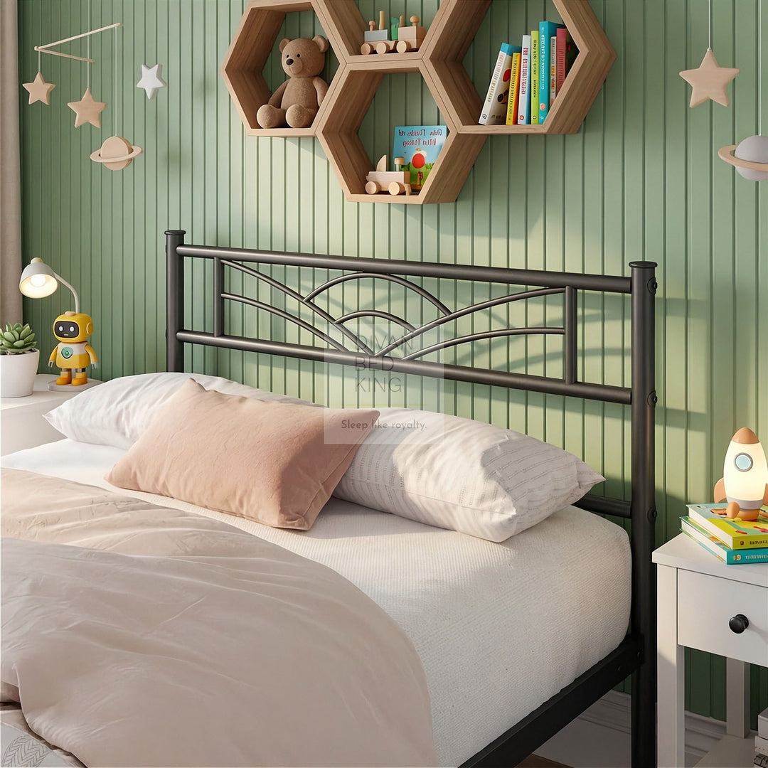 Georgia Kids 3ft Single Black Metal Bed Frame