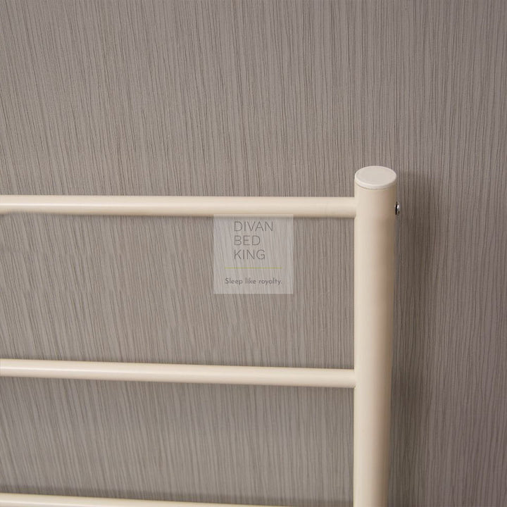 Dravos White Metal Bed Frame With Drawer Options