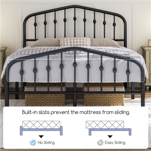 Gatsby Black Kids 3ft Single Metal Bed Frame