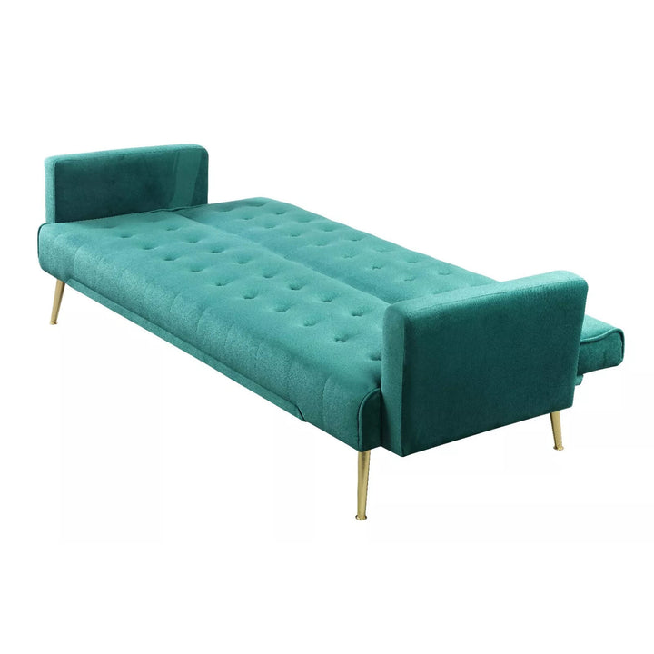 Sterling Emerald Green Plush Velvet 3 Seater Sofa Bed