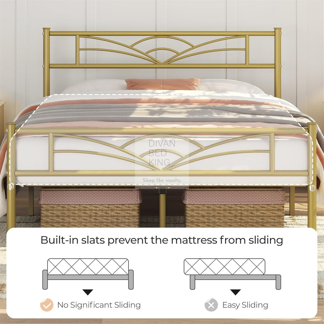 Georgia Gold Metal Bed Frame