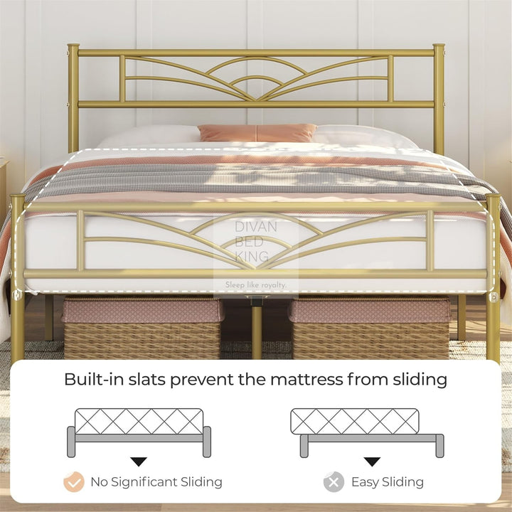 Georgia Gold Metal Bed Frame