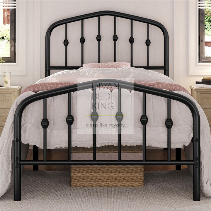 Gatsby Black Kids 3ft Single Metal Bed Frame