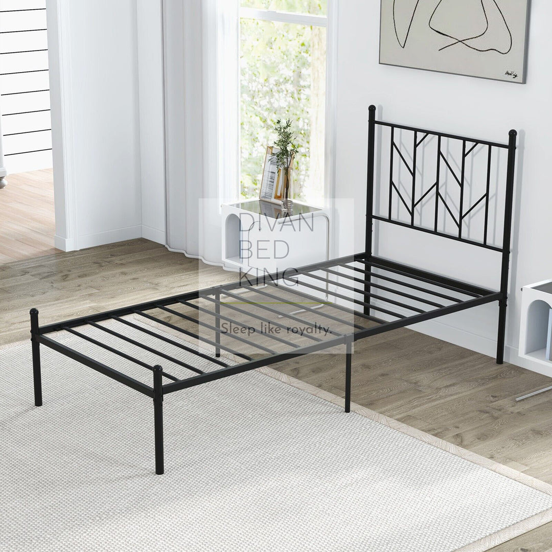 Georgia Kids 3ft Single Black Metal Bed Frame