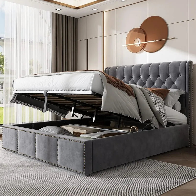 Grey Plush Velvet