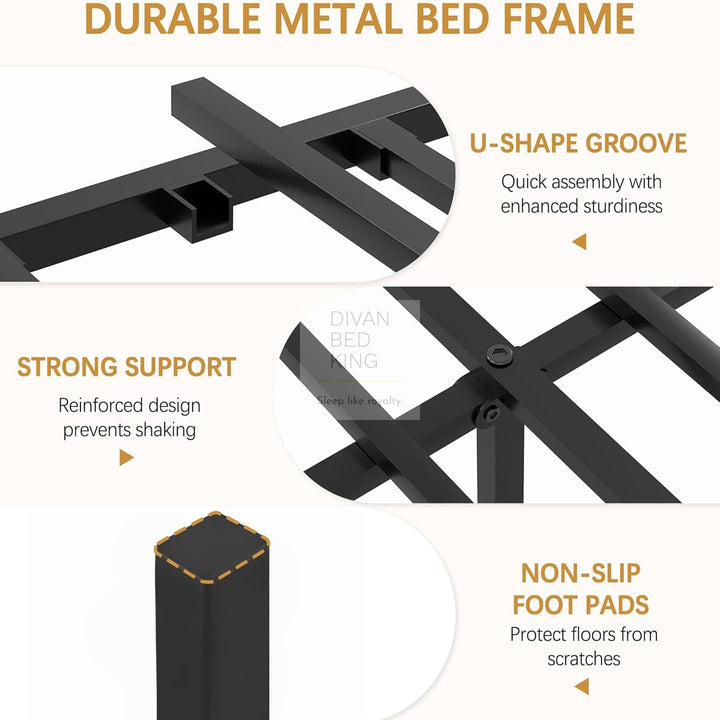 Moledar Curved Engineered Wood 4 Drawer Storage Bed Frame with Footboard
