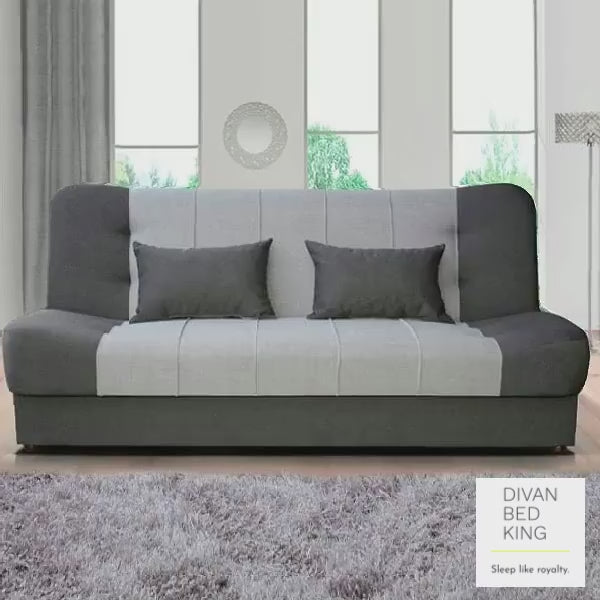 Jasper Grey 3 Seater 2 in 1 Sofa Bed with Storage