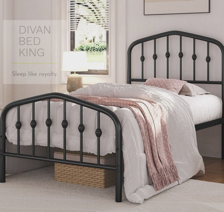 Gatsby Black Kids 3ft Single Metal Bed Frame