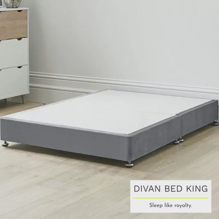 Halstein Solid Heavy Duty Reinforced Divan Bed with Height Options