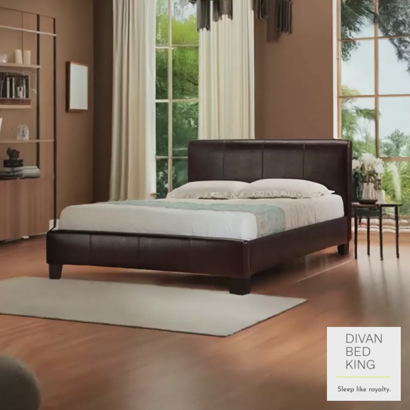 Lucia Modern Italian Designer Leather Bed