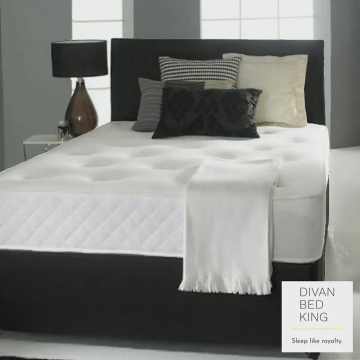 Hudson Divan Bed Set with Orthopaedic Spring Memory Foam Mattress Option