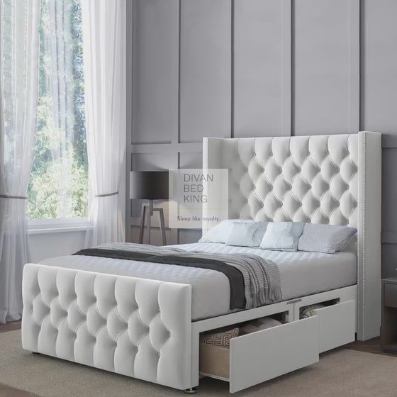 The Sydney Divan Bed Set With Luxury Headboard