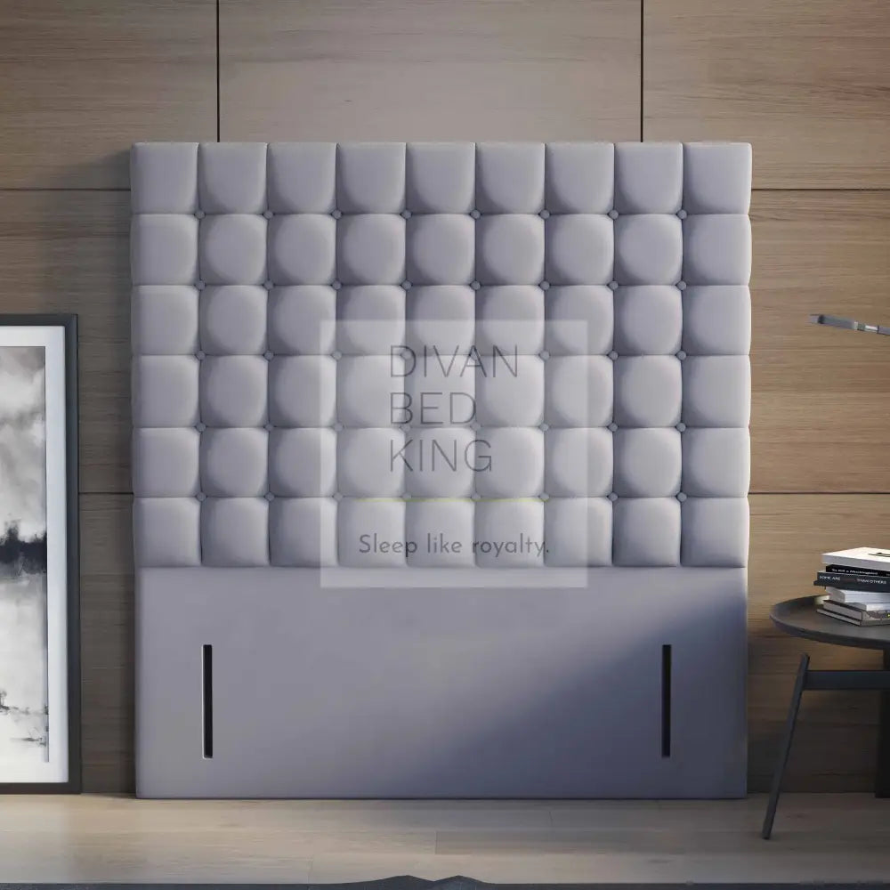 Valence Cube Upholstered Floor Standing Divan Headboard