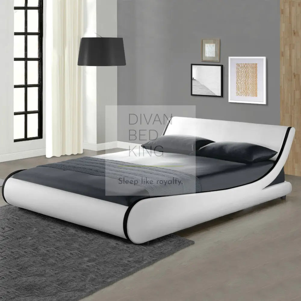 Leather divan bed king size deals
