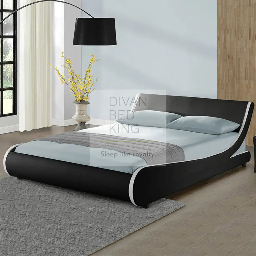 Vieri modern leather online bed